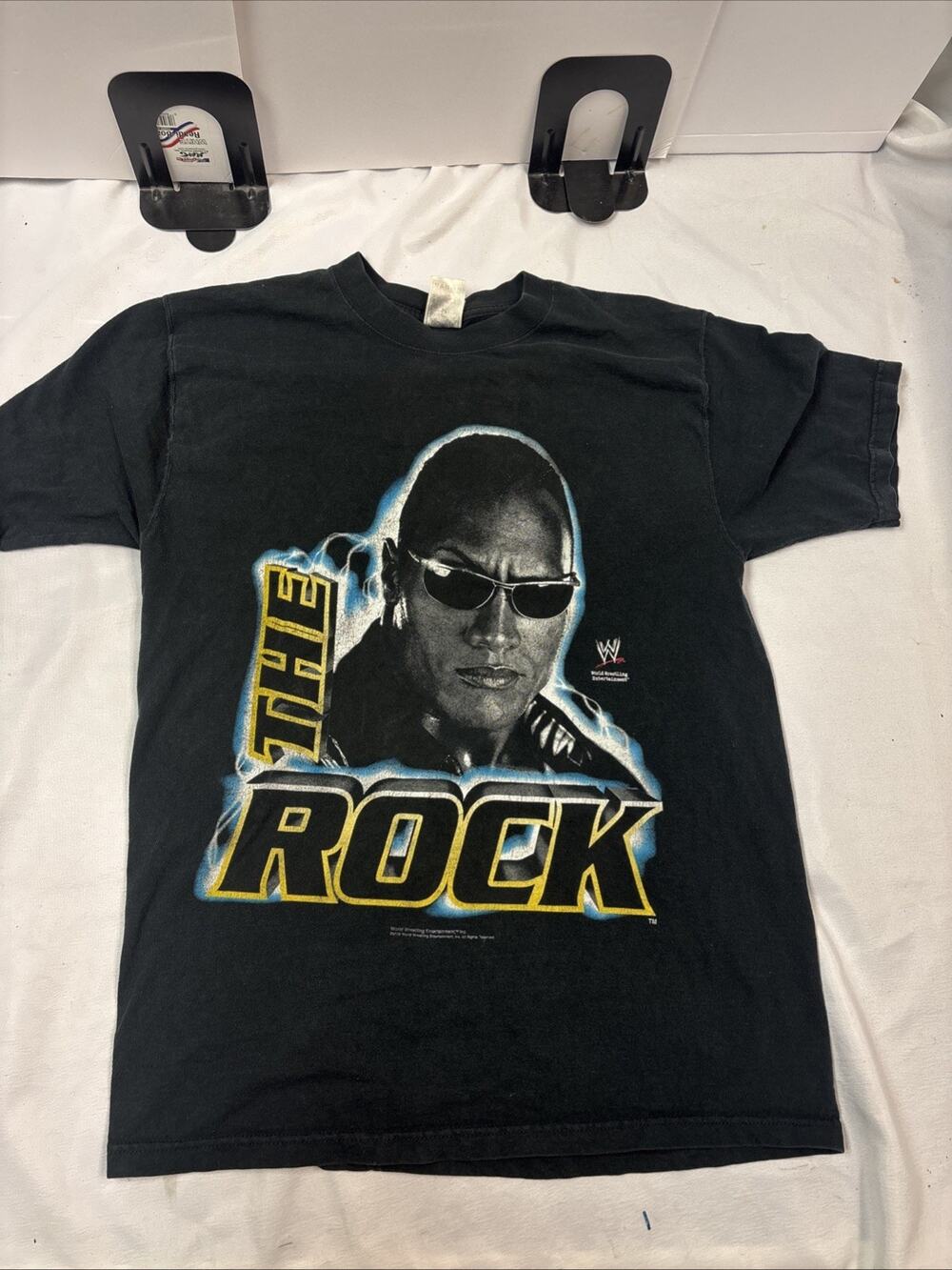 Rare 2002 Wwf Dwayne The Rock Johnson T Shirt Size Large Fruit Of The Loom Tag
